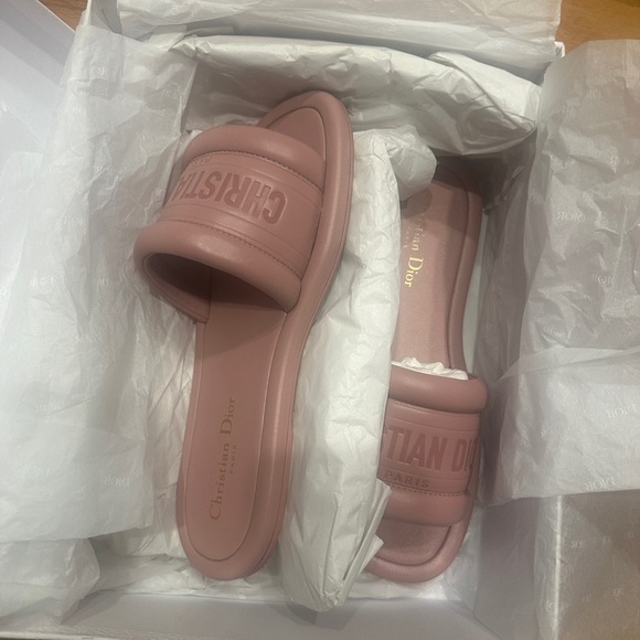 Dior Shoes - Christian Dior Pink Slides - AUTHENTIC